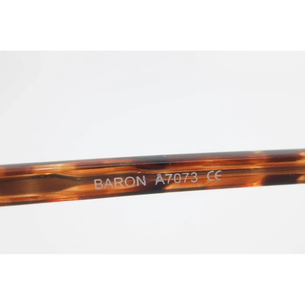 Baron A7073 Gold Tortoise Rectangular Aviator Eyeglasses Frames 57-14-145 G